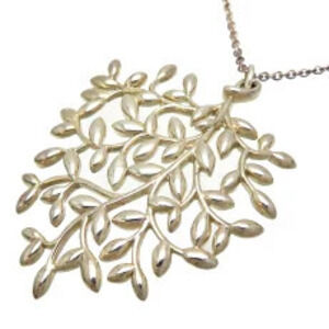 Tiffany Co Olive Leaf Necklace Sterling Silver